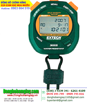 Extech 365535 _Đồng hồ bấm giây STOPWATCH 500 Laps Extech 365535 Decimal Stopwatch/Clock chính hãng _Bảo hành 1 năm 